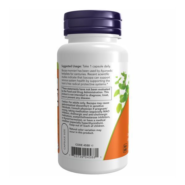 Bacopa Extract 450 mg - 90 vcaps Now Foods / Экстракт Бакопы dsn_23502 фото