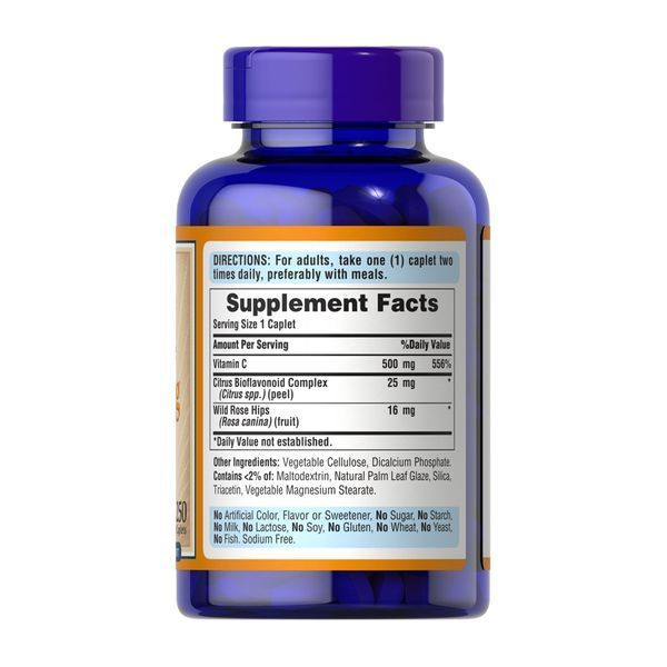 Vitamin C-500 mg with Rose Hips Time Release - 250 caps dsn_33195 фото