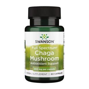 Full Spectrum Chaga Mushroom 400 mg - 60 caps dsn_26800 фото