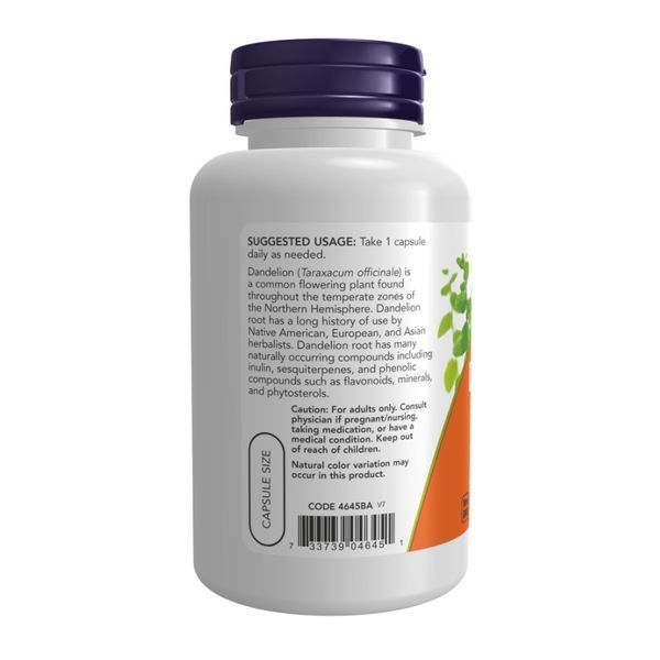 Dandelion Root 500 mg - 100 vcaps Now Foods dsn_27149 фото