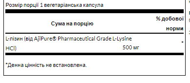 L-Lysine - 90caps dsn_9324 фото