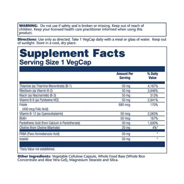 Vitamin B-Complex 50mg - 50 vcaps dsn_27922 фото