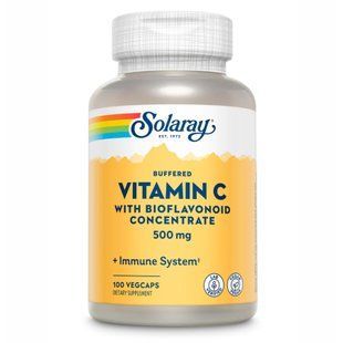 Vitamin C with Bioflavonoid Concentrate 500mg - 100 vcaps Solaray dsn_23540 фото
