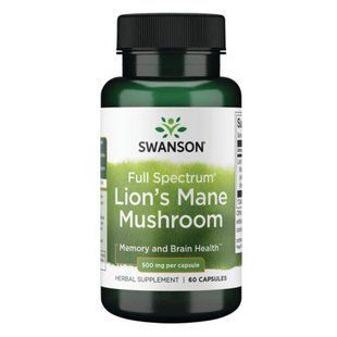 Lions Mane Mushroom 500mg - 60caps dsn_13363 фото