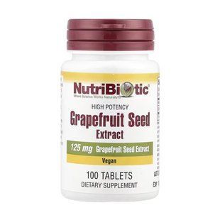 Grapefruit Seed Extract 125mg - 100 tabs Nutribiotic dsn_30393 фото