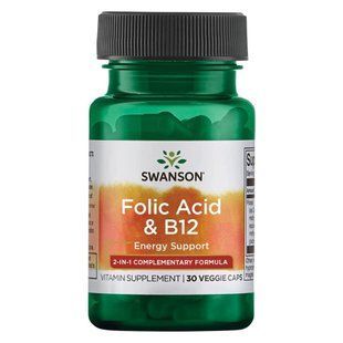 Folic Acid B12 - 30 vcaps dsn_13301 фото