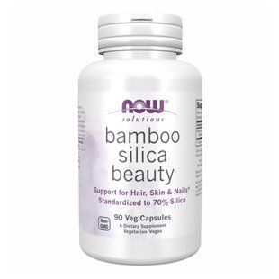 Bamboo Silica Beauty - 90 vcaps Now Foods dsn_25638 фото