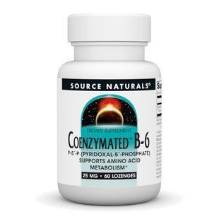 Coenzymated&trade; Vitamin B-6 25 mg - 60 lozenges Source Naturals dsn_31375 фото