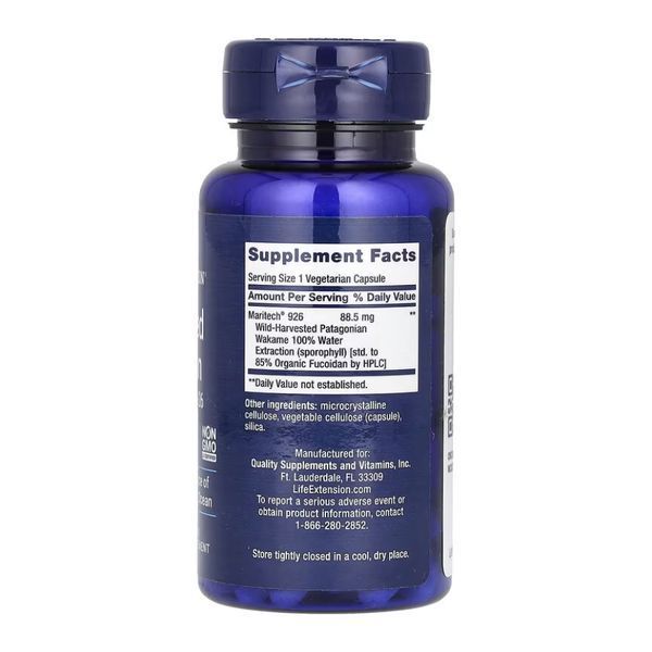 Фукоидан оптимизированный, Optimized Fucoidan with Maritech 926, Life Extension, 60 вегетарианских капсул dsn_30091 фото