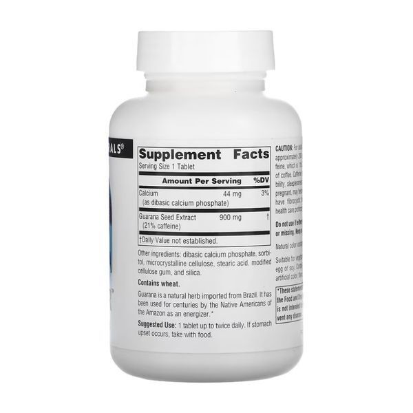 Guarana Energizer&trade; 900mg - 60 tabs Source Naturals dsn_27340 фото
