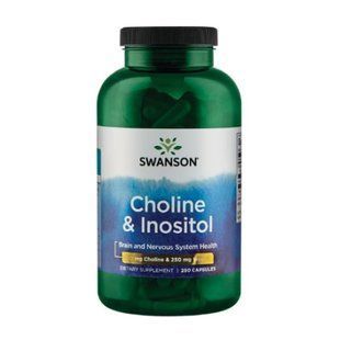 Холин и Инозитол, Choline Inos 250mg - 250caps dsn_9196 фото