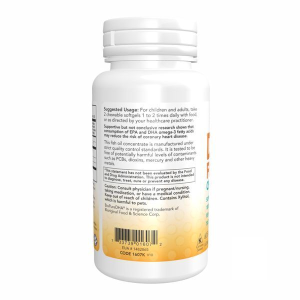 DHA 100mg Chewable - 60 sgels Now Foods dsn_18389 фото