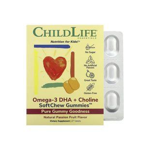 Omega-3 DHA + Choline - 27 tabs Natural Passion Fruit dsn_28774 фото