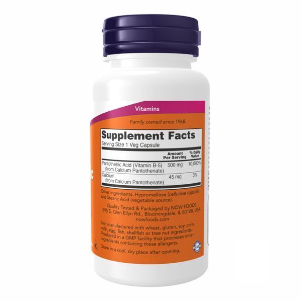 PANTOTHENIC ACID 500mg - 100 vcaps dsn_18346 фото