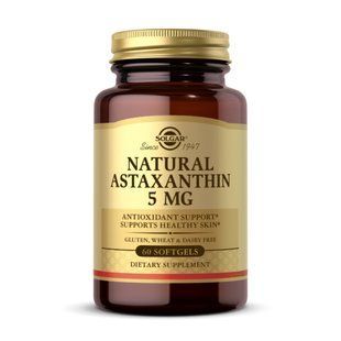 Астаксантин Solgar (Astaxanthin) 5 мг 60 м'яких гелевих капсул dsn_28741 фото
