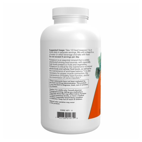 Potassium Gluconate Pure Powder - 454g Now Foods dsn_25999 фото