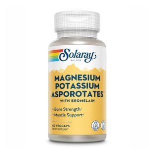 Magnesium & Potassium Asporotate - 60 vcaps Solaray dsn_23538 фото