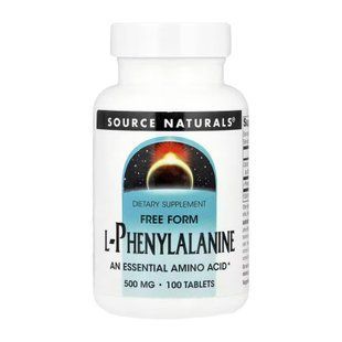 L-Phenylalanine 500mg, 100 tabs L-Фенілаланін 500 мг &mdash; Енергія та настрій dsn_30236 фото